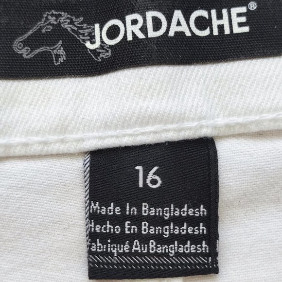 Jordache jean short white women's size 16 - Picture 4 of 8